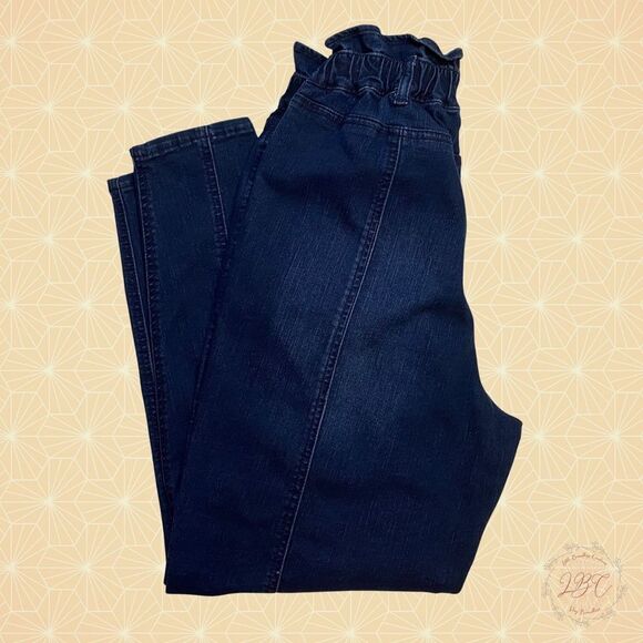 Vintage America High Waist Jeans Dark Wash Paperboy Boy - Picture 4 of 13